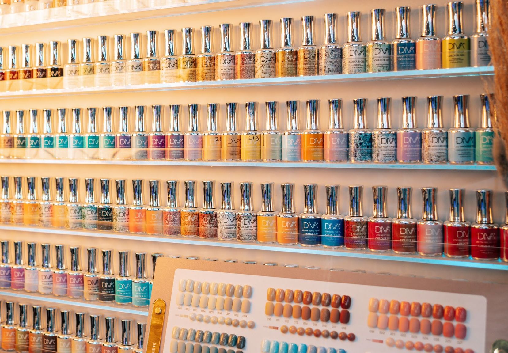 Gel polish colours at Brid's